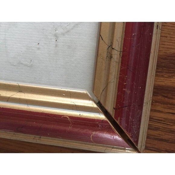 Barbara Mock Print Matted Rustic Distressed Framed Purple Violets Floral Flowers - Picture 7 of 12